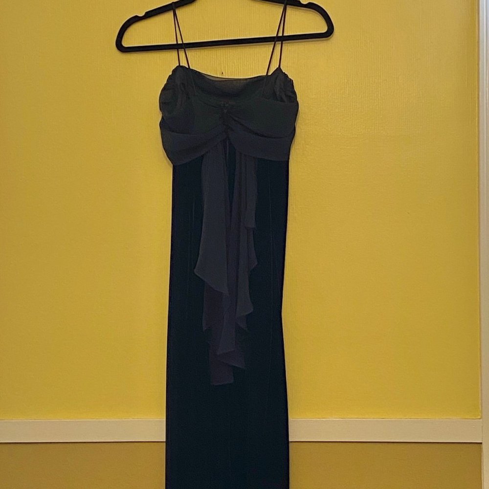 Black Velvet Midi Formal Dress